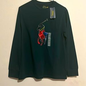 NWT Ralph Lauren Polo Boys Large Long Sleeve Shirt